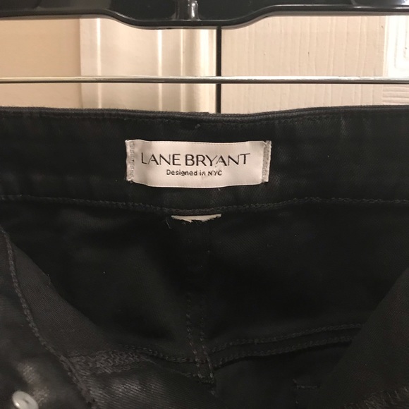 Lane Bryant Coated Flare Hem Pant Approx Size 26 (No Tag) - Picture 5 of 6